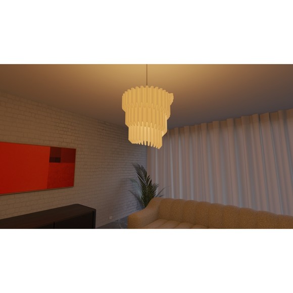 Unfurling Ripple Chandelier | Home Decor | Gift Idea | Industrial - Picture 9 of 11